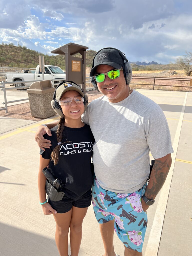 Certified Firearm Instructor with Student